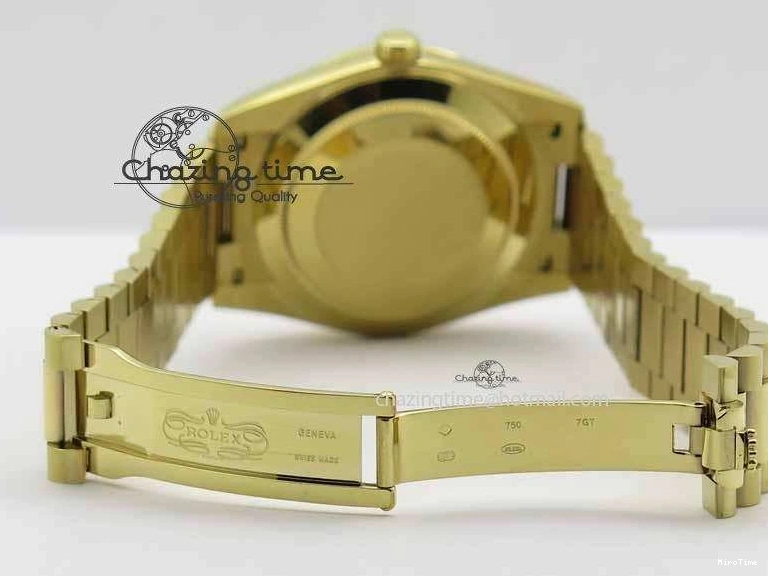 MiroTime 0427 Cozy Day-Date 40mm 228238 YG Noob 1:1 Best Edition Silver Dial On YG President Bracelet A 3710